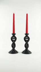 Amore Helix sculptural candle stand set by Zura Nest in black