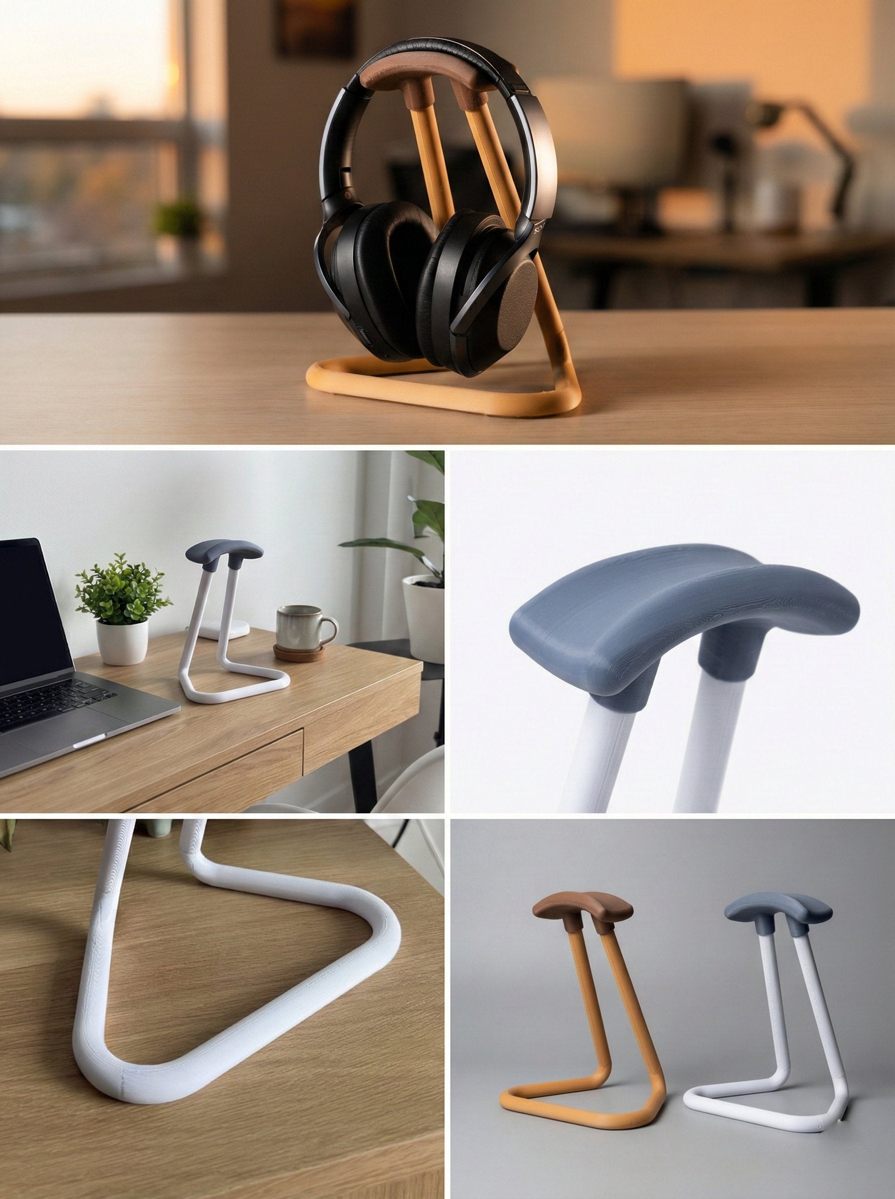 Atama Minimalist Headphone Stand | Modern Desk Organizer – Zura Nest